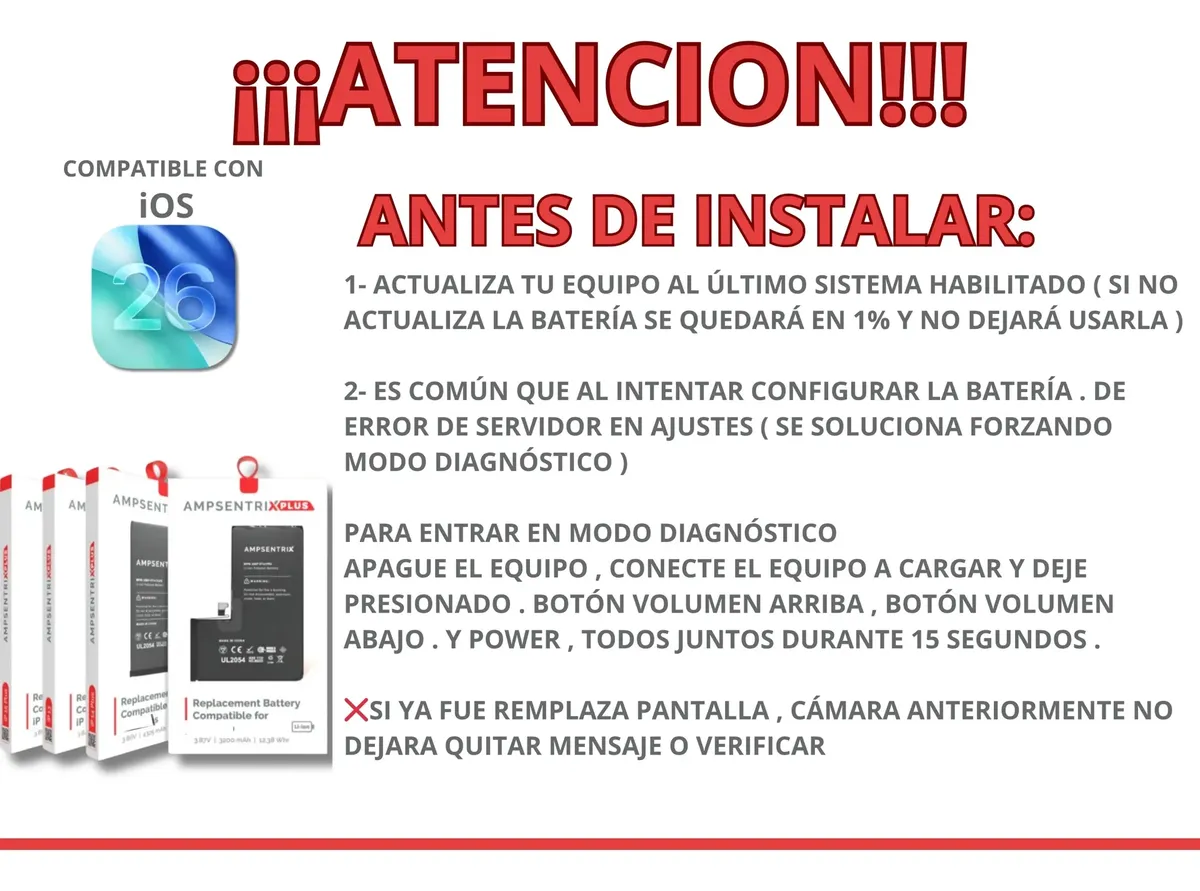 Batería Ampsentrix Plus Extended para iPhone 15 plus – 5