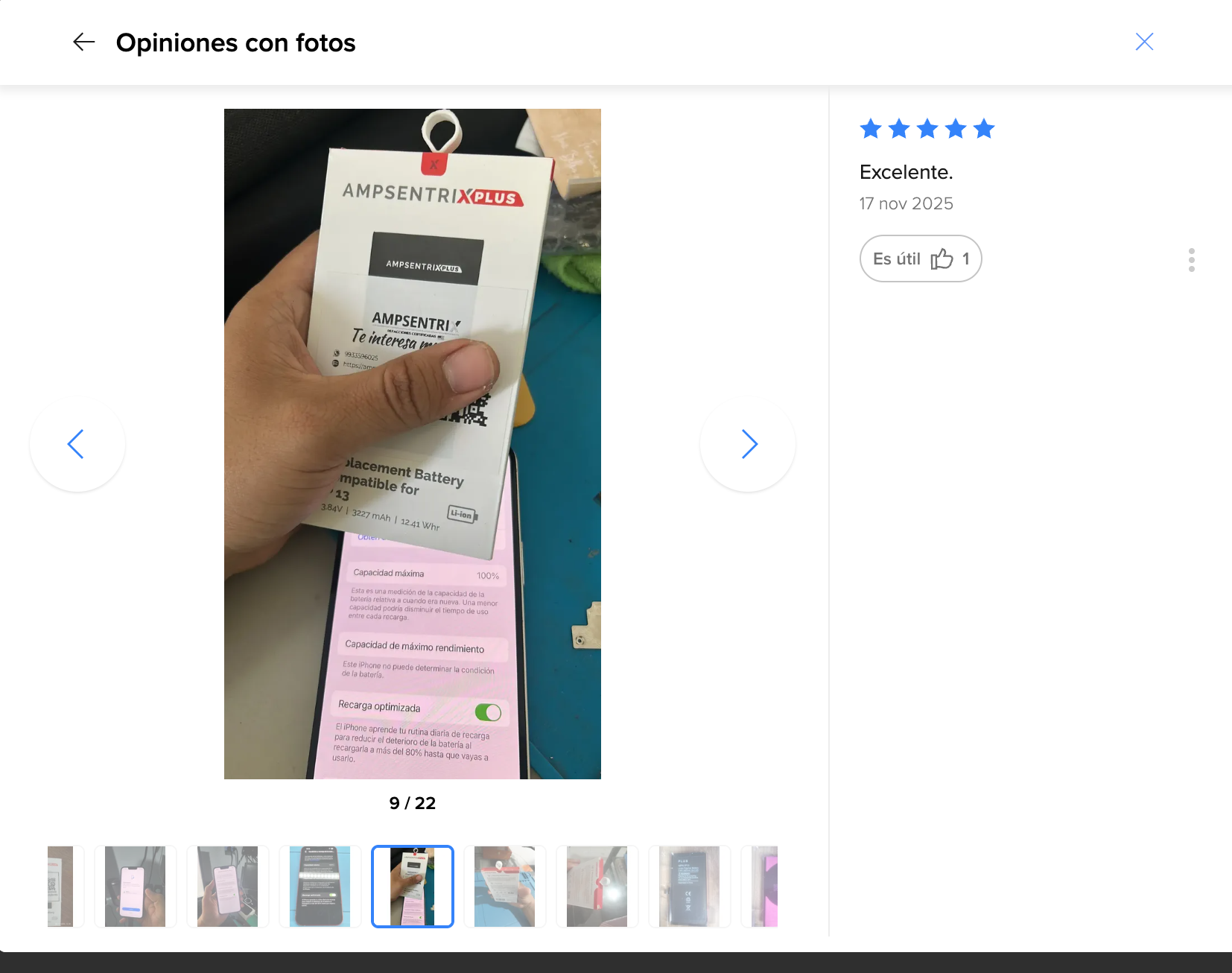 Reseña — Excelente.