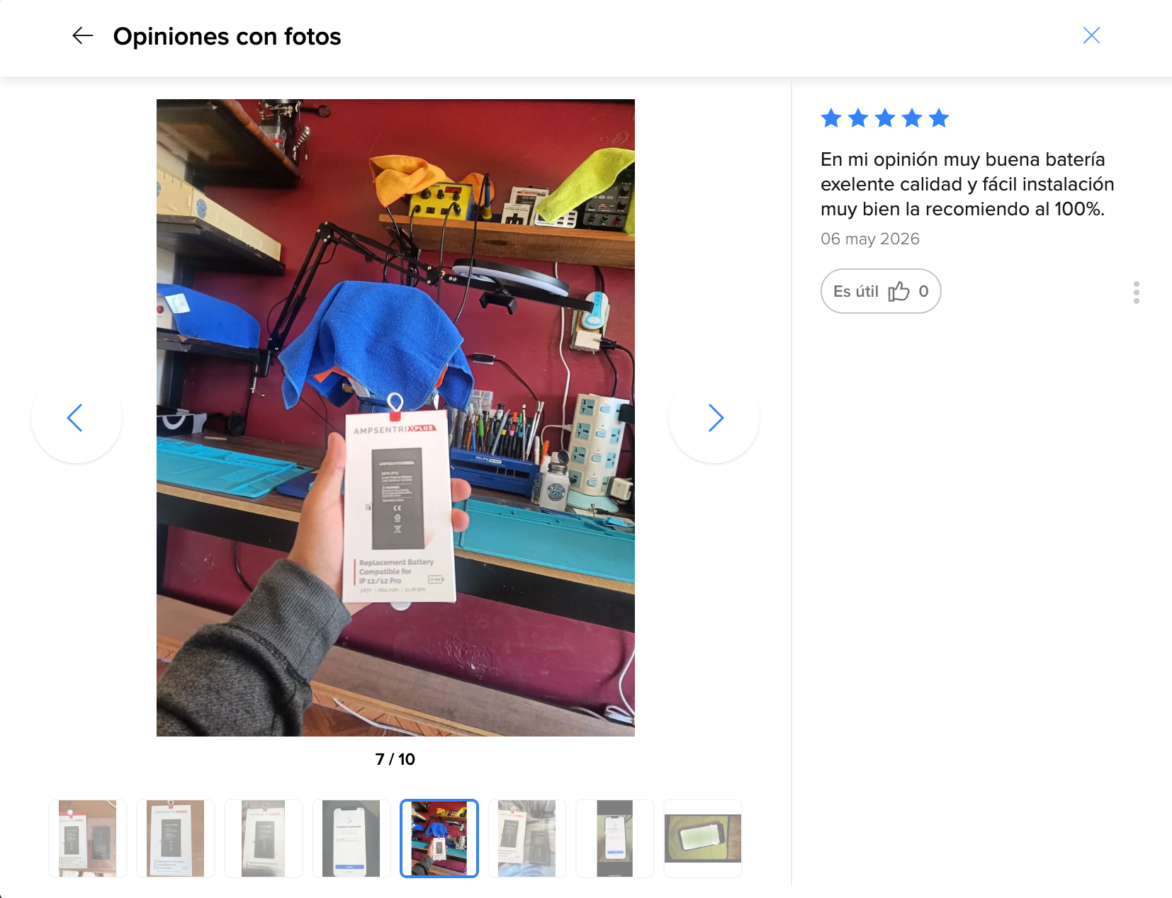 Reseña — En mi opinión muy buena batería, excelente calidad