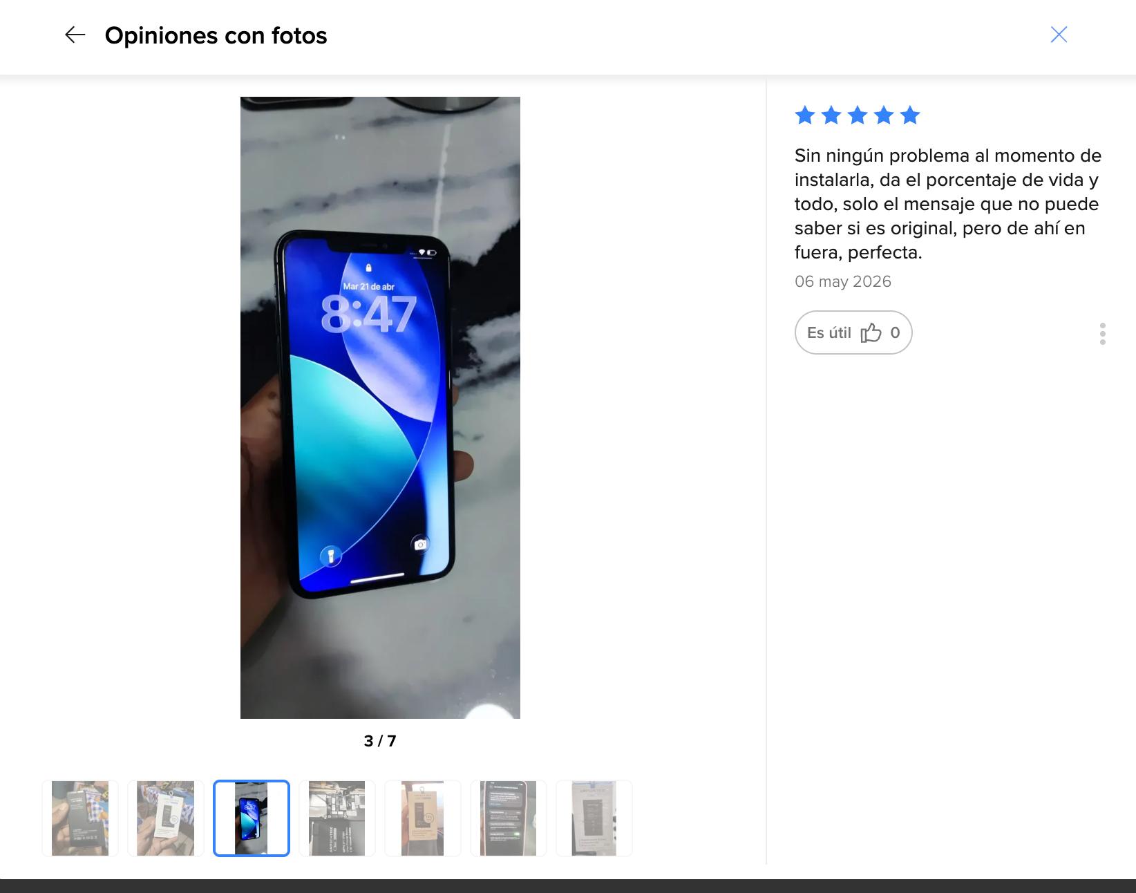 Reseña — Sin ningún problema al momento de instalarla, da e